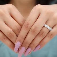 Klasični ženski prsten od moissanita-jubilarni prsten, sterling silver, 7,00 USD