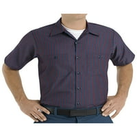 Muška radna košulja kratkih rukava U industrijskoj prugastoj košulji