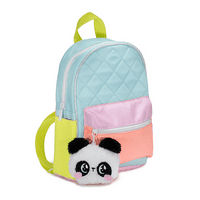 Claire's Girls's prošireni ruksak s Panda Pom, podesivi naramenice za rame, tinejdžer, Tween