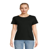 Ženska majica s okruglim vratom s kratkim rukavima, 3 pakiranja, veličine od 3 inča