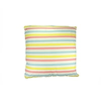 15.75 Capri Bulevard ružičasto žuto i plavo prugasti jastuk za bacanje