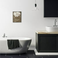 Stupell Industries osvježi mozaik cvijet smeđa kupaonica dizajn uokvirene zidne umjetnosti Ziwei li