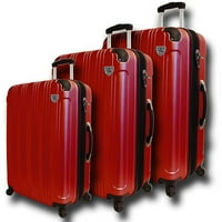 Heys USA Concepts Concepts Concepts Zbirka štit za štit od 3 komada tvrdog prtljažnog seta, crvena