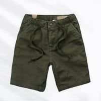 + Muške ljetne kratke hlače u jednobojnoj boji s džepom na zakrpi, Elastičnim strukom, gležnjačama, ležernom odjećom, muškom odjećom