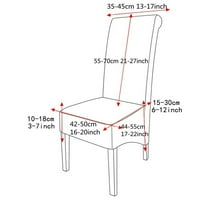 Vodootporna navlaka za veliku stolicu za blagovanje od rastezljivog PU materijala