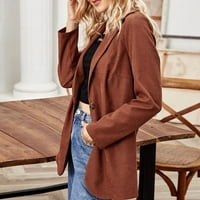 Sako za žene Plus size rasprodaja modna ženska široka gornja odjeća dugih rukava s otvorenim prednjim dijelom jednobojna bluza kaput