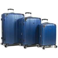 3-dijelni set prtljage za prtljagu s bravom u donjem dijelu - Plava (20