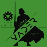 Majica s grafičkim printom Ratovi zvijezda za dječake: Obi-Van Kenobi, Darth Vader strong-Tamna strana Kellie Green Plus size