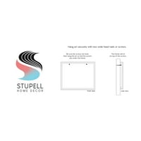 Stupell Industries Stencilirani ulični stil crne ptice Slojeve Abstraktne riječi Slikanje crne uokvirene umjetničke print zidne umjetnosti,