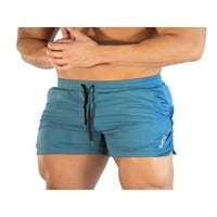 Muške kratke hlače za trčanje s vezicama za fitness u teretani sportske ljetne hlače za vježbanje teretne hlače za plivanje s džepovima