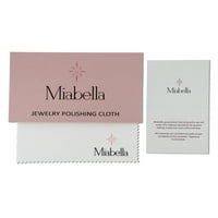 Miabella Women's 1- Carat T.G.W. Morganite i Carat T.W. Dijamantna ruža zlata bljeskala je pozlaćena srebrna naušnica i privjesak