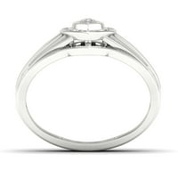 1 10CT TDW Diamond S sterling srebrni markizni oblik klastera Halo Bridal Set