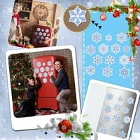 Božićni ukras hladnjaka magneti za hladnjak snježne pahulje dječja košara za fotografije naljepnice za majčin život za boce s vodom