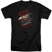 Dekster-Blood nikad ne laže-ugrađena košulja kratkih rukava-U-Plus-size