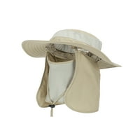 Muški šešir za zaštitu od sunca od 360 mm za ribolov u safari stilu koji pokriva vrat i lice preklopom od 50+ Kaki