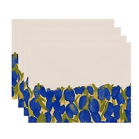 Jednostavno Daisy's Sunset Tulip vrtni plavi cvjetni cvjetni print placemat
