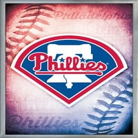 Trends International Logo Sports Philadelphia Phillies uokviren plakat