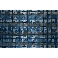 Parvez Taj prepun plavog metalnog zida umjetnosti