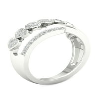 Imperial 1 4CT TDW S Sterling Silver Diamond Hearts Fashion Ring