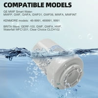 Zamjena filtra za vodu SmartWater, kompatibilan sa HD FMG-1, MWFP, MWFA, PL-100, WFC1201, RWF0600A, PC75009, RWF1060, 197D6321P006,