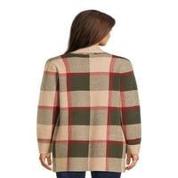 Jane Street Ženski otvoreni džemper s velikim rukavima s dugim rukavima, srednje težine, veličina XS-xxxl