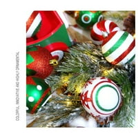 Kuglice božićno drvce viseći ukrasi Bauble print pahuljica šareni nelomljivi ukrasni viseći ukras za zabavu