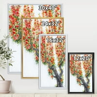 DesignArt 'cvjetajući cvjetovi starog stabla u proljeće II' tradicionalno uokvireno platno zidne umjetničke tiska