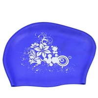 Kapa za plivanje Vodootporna silikonska kapa za bazen za odrasle žene s dugom kosom