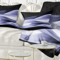 Dizajnerske fraktalne linije u ljubičastoj boji u crnoj boji-apstraktni jastuk-12.20