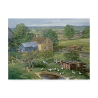 Zaštitni znak likovna umjetnost 'Mala farma Newton' platna umjetnost Petera Snydera