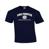 Najizazovniji posao vatrogasca koji ćete ikada voljeti je gašenje požara, muška majica kratkih rukava-Mornarsko plava-OE