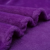 Jedinstvene ponude Fuzzy Plush Flanel Fleece bacanje pokrivača ljubičasta 71 78