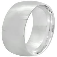 Visoko polirani muški prsten od čistog srebra