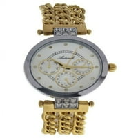 _0704 - srebrno-zlatni sat-Narukvica od nehrđajućeg čelika za žene-Satovi