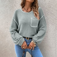 Polo džemper od A-liste, ženska dolčevita, rebrasti pleteni pulover, džemperi s dugim rukavima šišmiš, Asimetrični Donji dio, ležerni