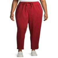 Terra & Sky Women's Plus Size teretni komunalne hlače