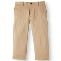 Wonder Nation Boys školska uniforma rastezanja Chino hlače, veličine 4-18, Slim & Husky