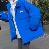 Ženske jakne s patentnim zatvaračem s dugim rukavima s patentnim zatvaračem bez kapuljače plave veličine