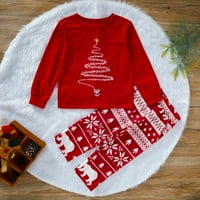 Obiteljski Božićni pidžama Set, identična Pidžama za odrasle i djecu, božićna odjeća za spavanje