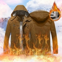 Muška jesenska zimska jakna ležerni topli ovratnik Plus baršun teški oprani kaput od čistog pamuka Muška jakna s punim patentnim