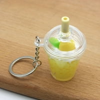Privjesak za ključeve u obliku privjeska za torbu, privjesak za plastične crtiće u obliku šalice za sok od sladoleda za