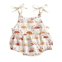Cvjetni kombinezon za Djevojčice, Dječji kombinezon s naramenicama, kratke hlače, ljetna odjeća za bebe od 6 mjeseci