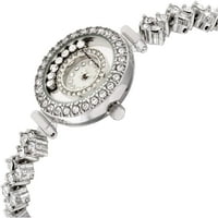 Adrienne Vittadini kolekcija srebrno pletenica žena analogni kvarc sat