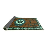 Tradicionalni unutarnji tepisi, Perzijska Tirkizno plava, kvadrat 7 stopa