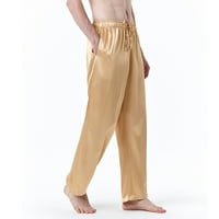 Muške sportske hlače s elastičnim strukom, casual udobne hlače žute boje, Veličina 3 inča