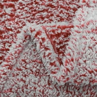 Osnovna dodatna Plišana deka u crvenoj boji