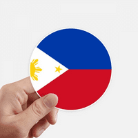 Nacionalna zastava Filipina naljepnica azijske zemlje na okruglom zidu kovčega naljepnica za laptop branik