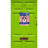 2185 ispis američke zastave i trobojnog Corgija na zidu ili vratima, 12.16, Višebojni