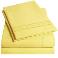 Posteljina Serije A-List s dubokim džepovima od super mekog Mikrovlakana - žuta, a - list