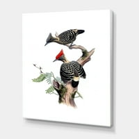 Dizajnirati 'Drevne ptice u divljim vi' tradicionalnim platnenim zidnim umjetničkim tiskom